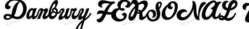 Danbury FERSONAL USE字体转换